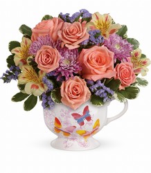 Teleflora's Butterfly Sunrise Bouquet from Backstage Florist in Richardson, Texas